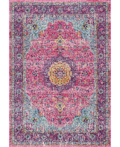 Photo 1 of Bodrum Vintage-Inspired Persian Verona Pink 9' x 6'8" Area Rug