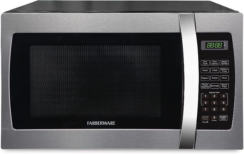 Photo 1 of Farberware 1000-Watt Microwave, 1.3 cu. ft, Stainless Steel
