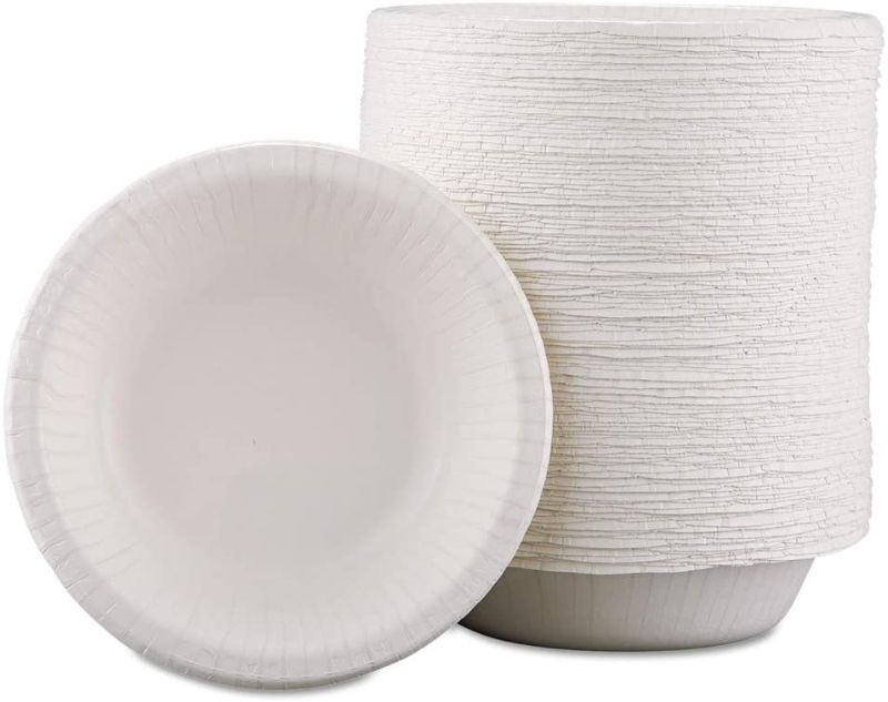 Photo 1 of  Dixie Basic Basic Paper Dinnerware, Bowls, 12Oz, White, 1000/Carton
