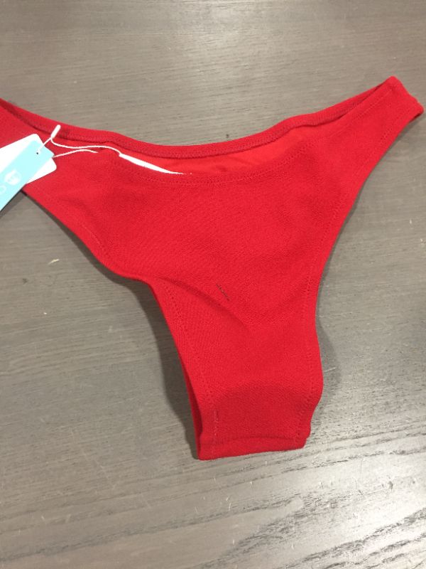 Photo 2 of Womens (M) Kensley Red Low Waisted Bikini Bottom
