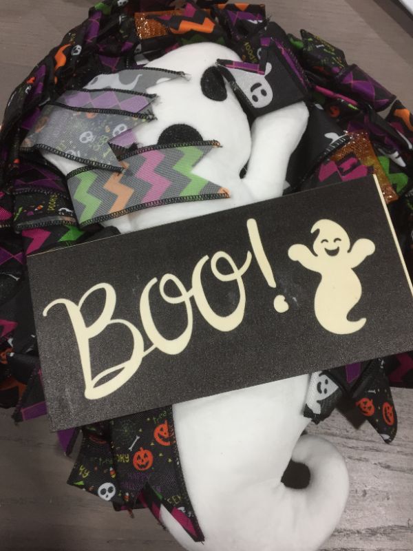 Photo 1 of 'Boo' Halloween Decoration Wreath