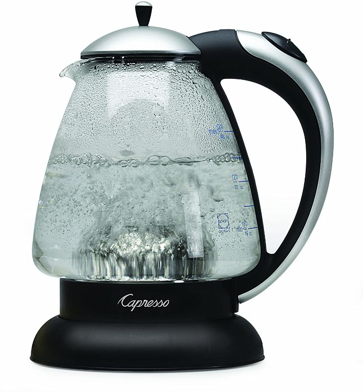 Photo 1 of Capresso 259.04 H2O Plus Water Kettle, Matte Silver, 48-Ounce
