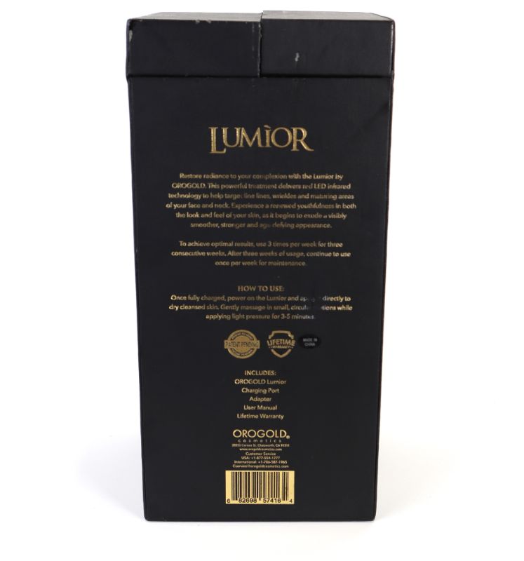 Photo 1 of LUMIOR RADIANCE DEVICE RESTORATIVE TREATMENT LED INFRARED TECHNOLOGY TARGET FINE LINES WRINKLES FACE AND NECK SMOOTHER STRONGER AGE DEFYING APPEARANCE OPTIMAL RESLTS RENEWED YOUTHFULNESS NEW 