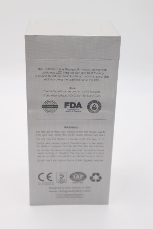 Photo 5 of NEW PERFECTIO BY ZERO GRAVITY REJUVENATE SKINS APPEARANCE AND STRUCTURE DUAL ACTION TECHNIQUES RED LED LIGHT TOPICAL HEAT INFRARED LEDS TREATMENT TO ALL SKIN LAYERS POWERFUL ANTI WRINKLE DEVICE HELP SKIN CELL PRODUCTION AND COLLAGEN FIBERS NEW 