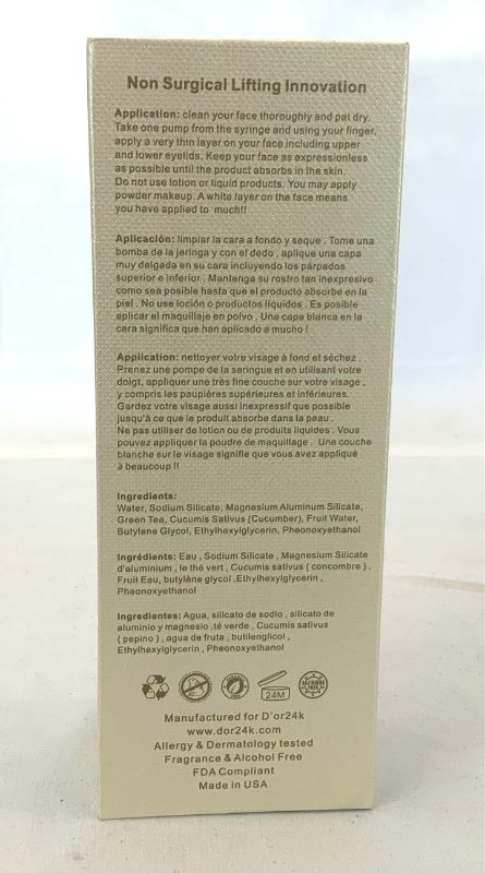 Photo 4 of NONSURGICAL LIFTING INNOVATION SYRINGE BANISH WRINKLES PUFFINESS SOFTER SMOOTHER SKIN INSTANT RESULTS TIGHTEN PORES VISIBLY REDUCE UNDER EYE BAGS AND LINES NEW IN BOX 
