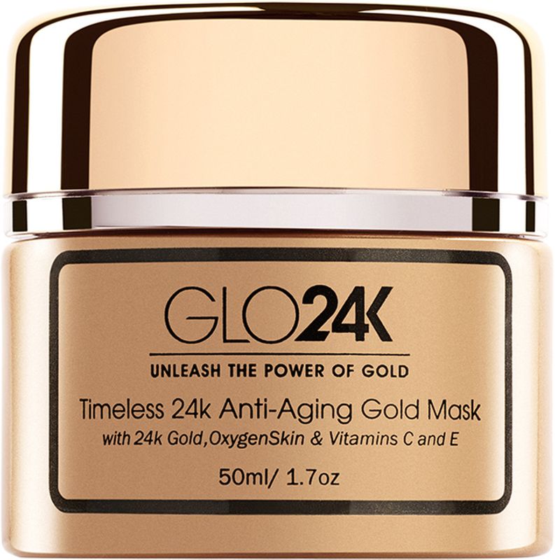 Photo 1 of GLO24K TIMELESS NOURISHING GOLD MASK WITH 24K GOLD OXYGEN SKIN AND VITAMINS C E AND A POTENT FORMULA LEAVES SKIN RADIANT NEW IN BOX 
$44.99
