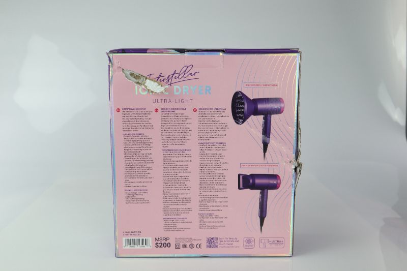 Photo 6 of BLOW DRYER WITH ADJUSTABLE AIRFLOW TECHNOLOGY QUIET MOTOR INCLUDES 1 SNAP FIT CONCENTRATOR NOZZLE 1 ANTI DRIZZ DIFFUSER COLOR ULTRAVIOLET NEW IN BOX
$120
