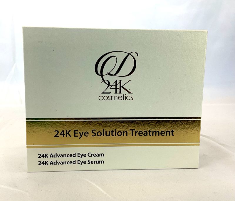 Photo 3 of 24K EYE SOLUTION TREATMENT BUNDLE THE ADVANCED EYE SERUM AND ADVANCED EYE CREAM CONTOURS SKIN AROUND THE EYE AREA TO SMOOTH AND REDUCE PUFFINESS AND SAGGING SKIN NEW IN BOX
$440
