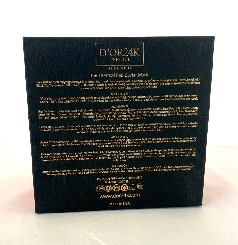 Photo 4 of BIO THERMAL RED CAVIAR MASK REGENERATES SKIN CELLS INFUSED WITH RED CAVIAR AND RED SEAWEED MASK NOURISHES WITH ADVANCED NUTRIENTS THAT BOOST SKINS LONG-TERM FIRMNESS NEW IN BOX
$2995
