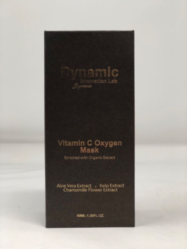 Photo 2 of DYNAMIC INNOVATION LABS SUPREME VITAMIN C OXYGEN MASK ALOE VERA KELP AND CHAMOMILE FLOWER EXTRACT INTENSIVE ANTI AGING OPTIMAL VITALITY PROTECTS SKIN EXFOLIATE AND EVEN SKIN TONE NEW IN BOX $1450