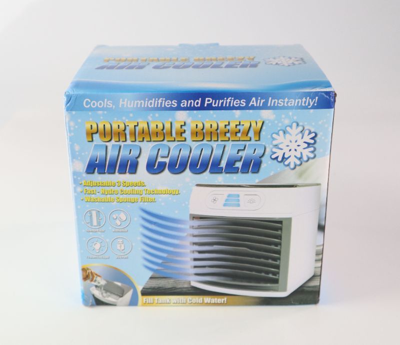 Photo 4 of PORTABLE AIR COOLER FAN COOLS HUMIDIFIES AND PURIFIES INSTANTLY ADD WATER AND ENJOY COOL AIR 3 SPEEDS EACH FILL OPERATES FOR 8 HOURS REUSABLE WASHABLE FILTERS INCLUDED NEW IN BOX
$69.99