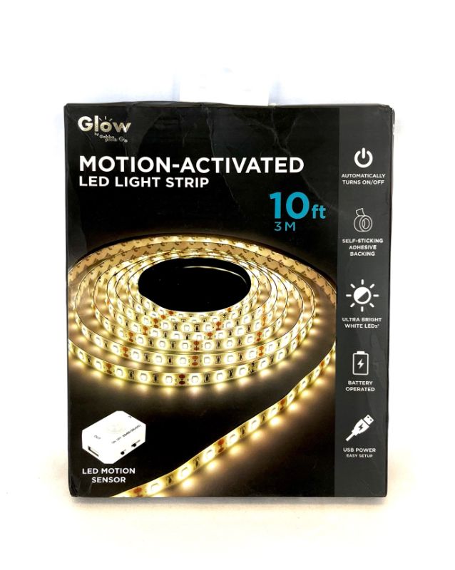 Photo 3 of GABBA GOODS MOTION-ACTIVATED 10FT LED LIGHT STRIP INCLUDES MOTION SENSOR WHERE YOU MAY SET IT TO AUTOMATIC OR SET A TIMER POWERED BY USB PLUGIN OR AA BATTERIES (NOT INCLUDED) NEW IN BOX
$69.99
