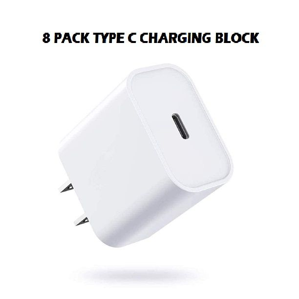 Photo 1 of 8 PACK USBC BLOCK POWER ADAPTERS 18W FAST CHARGING NEW
$49.99