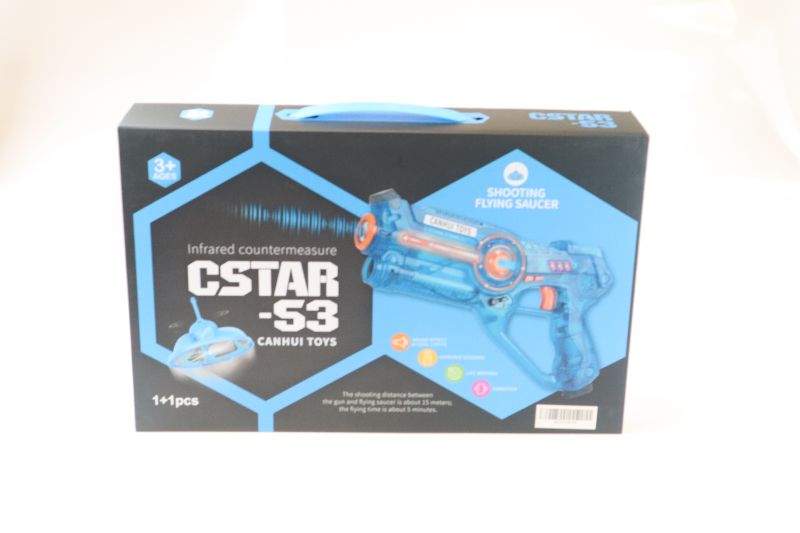 Photo 1 of C STAR TOY GUN INFRARED COUNTERMEASURE INCLUDES EXOPLANET FLYING SAUCER AND CHARGING CORD REQUIRE 4 TRIPLE A BATTERIES NEW IN BOX 2 PACK
$90