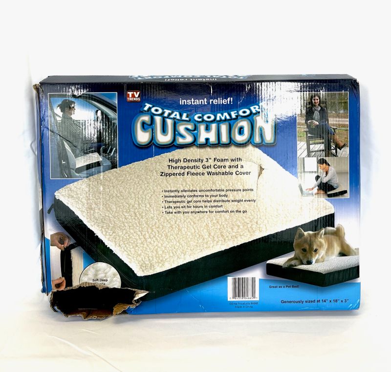 Photo 3 of TOTAL COMFORT CUSHION WITH THREE INCHES OF HIGH-DENSITY FOAM WITH A THERAPEUTIC GEL CORE NEW IN BOX 
$29.99
