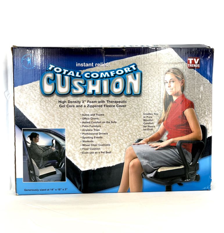 Photo 2 of TOTAL COMFORT CUSHION WITH THREE INCHES OF HIGH-DENSITY FOAM WITH A THERAPEUTIC GEL CORE NEW IN BOX 
$29.99
