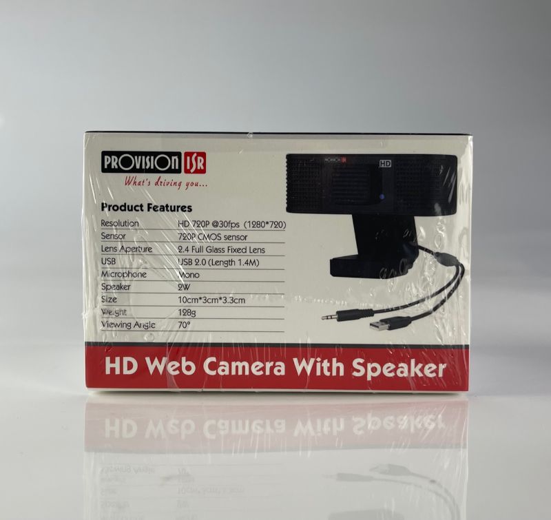 Photo 9 of PROVISION ISR WEBCAM WITH SPEAKER AND MICROPHONE HD PRIVACY COVER COMPATIBLE WITH WINDOWS MAC OS AND ANDROID COLOR LIGHT BLACK SEALED NEW IN BOX $39.99