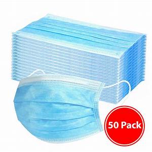 Photo 1 of 30PLY FACE MASK PACK OF 50  DAILY PROTECTIVE FACE MASK BACTERIAL FILTRATION MULTI-LAYER PROTECTION DUST PREVENTION NEW NO RETAIL PRICE