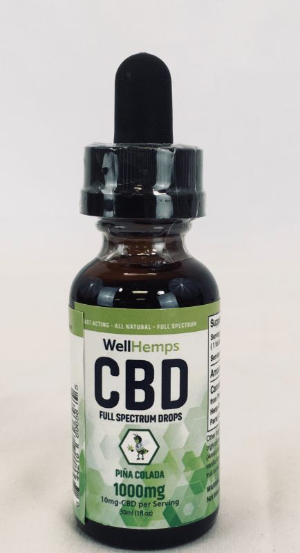 Photo 1 of CBD FULL SPECTRUM PINA COLADA 1000MG 10G PER SINGLE SERVING WHOLE CONTAINER 30 DROPS ALL-NATURAL FAST-ACTING SEALED NEW  

$89.99 
