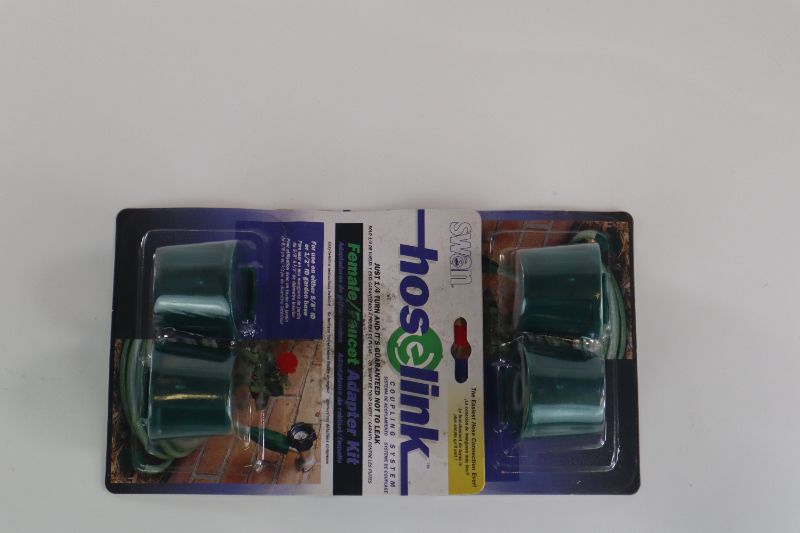 Photo 1 of SWAN 2 PACK GARDEN HOSES LINKS WITH STANDARD COUPLINGS REMOVED OR TO ADD NEW HOSE LENGTH WITH NO COUPLING ATTACHMENTS USE ON 5/8 IN OR 1/2 IN GUARANTEED NOT TO LEAK PACKAGE SLIGHTLY DIRTY PRODUCT NEW
$14.99