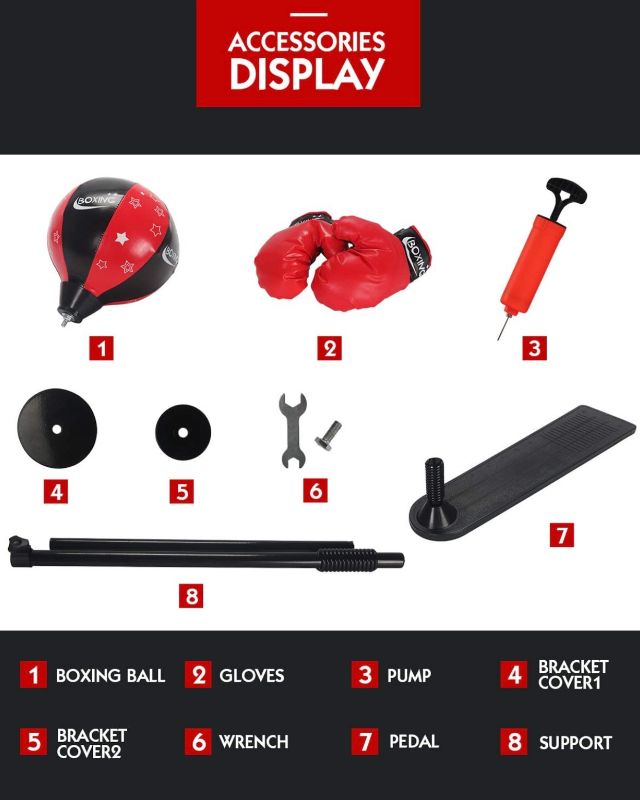 Photo 3 of THIS TRAINING SET PROMOTES EXERCISE AND HAND EYE COORDINATION THIS SET INCLUDES A HEIGHT ADJUSTABLE BOXING STAND AND A PAIR OF BOXING GLOVES NEW IN BOX
$39.99

