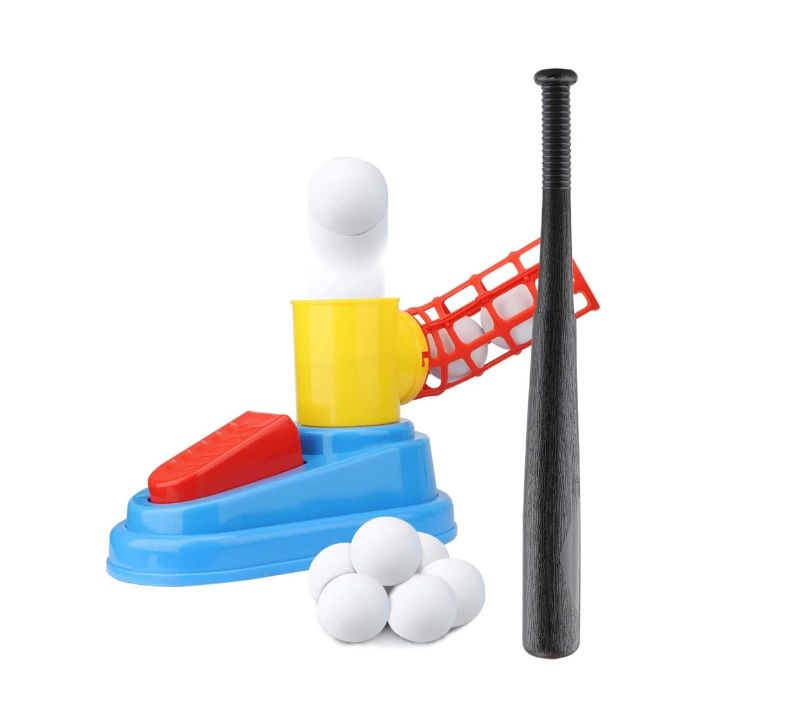 Photo 1 of YOUR CHILD WILL ENJOY HOURS OF ENTERTAINMENT AND CONSTRUCTIVE PRACTICE PLAYING WITH THIS POP UP PITCHING MACHINE SET INCLUDES 1 COLLAPSABLE BAT, 1 MACHINE, 6 SOFT EVA BALLS NEW IN BOX BOX IS SLIGHTLY DAMAGED
$32.99
