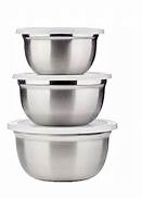 Photo 1 of 3 PACK STAINLESS STEEL BOWLS WITH LID SIZES 0.75L 1L AND 1.6L NEW $19.99
