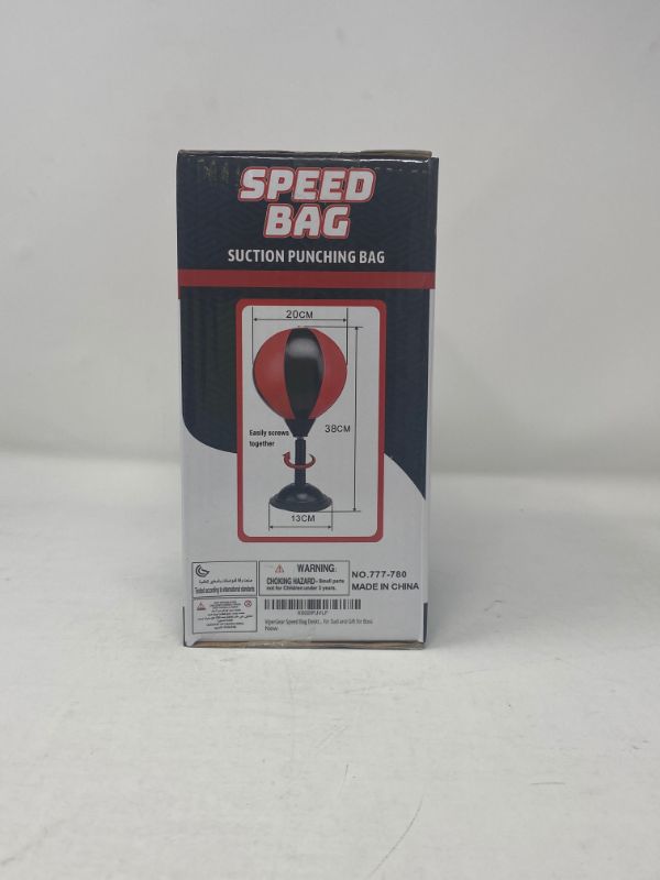 Photo 1 of PUNCHING BAG IS GREAT FOR KIDS AND ADULTS ALLOWS PRACTICING STRENGTH COORDINATION AND SPEED HIGH TENSION SPRING BUILT TO BOUNCE BACK AFTER EVERY HIT BOX INCLUDES AIR PUMP TO GET YOU STARTED NEW INBOX
$32.99

