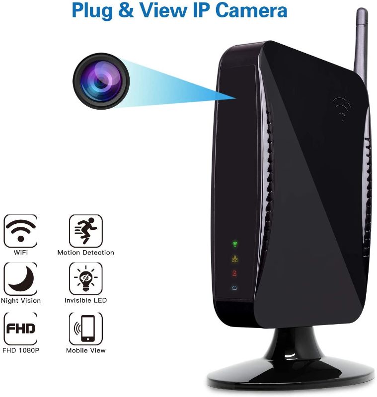 Photo 1 of TEN PACK OF PLUG AND VIEW IP CAMERA COMES WITH WIFI NIGHT VISION MOTION DETECTION INVISIBLE LED FHD 1080P AND MOBILE VIEW AS IS CONDITION UNKNOWN SOLD AS IS 
$500