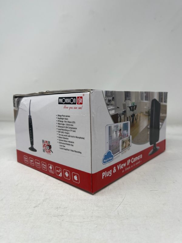 Photo 1 of TEN PACK OF PLUG AND VIEW IP CAMERA COMES WITH WIFI NIGHT VISION MOTION DETECTION INVISIBLE LED FHD 1080P AND MOBILE VIEW AS IS CONDITION UNKNOWN SOLD AS IS 
$500