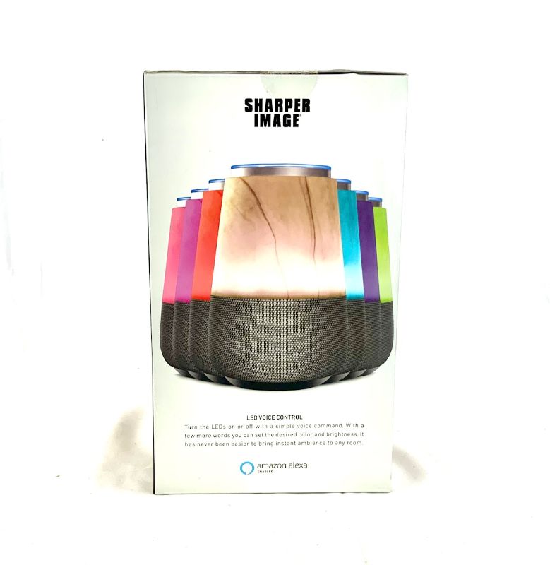 Photo 1 of SHARPER IMAGE WIFI SMART LED SPEAKER AMAZON ALEXA COMPATABILITY VOICE CONTROL WIRELESS BLUETOOTH SPEAKER WIFI MODE 7 LED COLORS NEW IN BOX
$99
