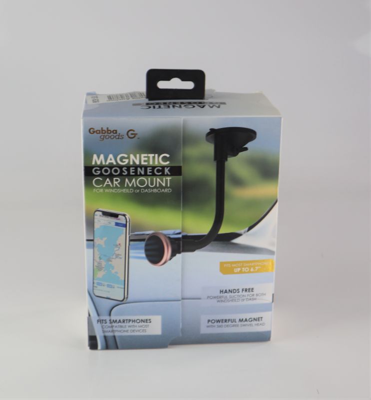 Photo 1 of GABBAGOODS MAGNETIC GOOSENECK CAR MOUNT FLEXIBLE 360 DEGREEROATING HEAD NEW $16.99