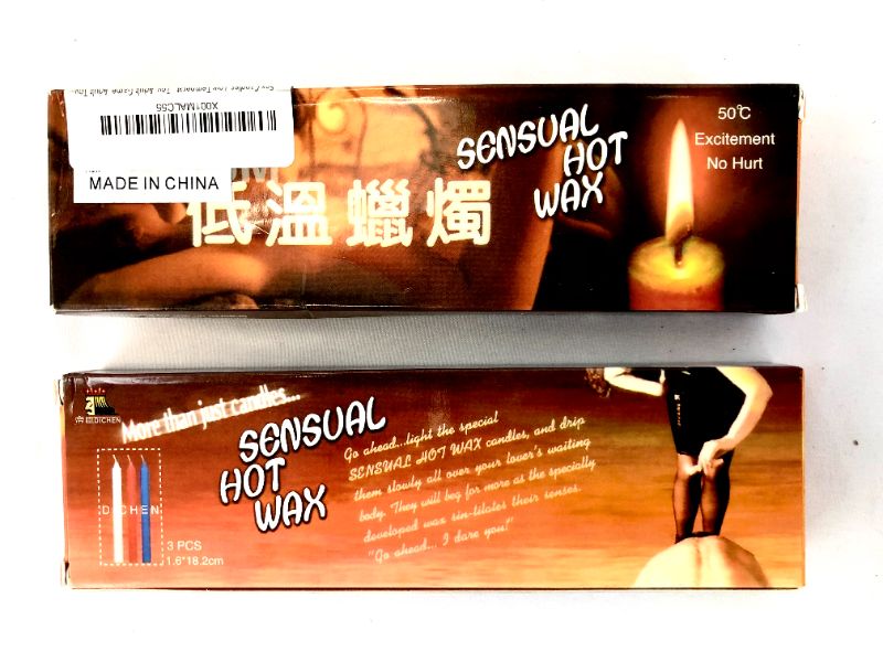 Photo 3 of 2 PACK SENSUAL HOT WAX CANDLES EACH BOX CONTAINS 3 CANDLES TOTALING 6 CANDLES THAT REACHES 50C DEGREES FOR MODERATE HEAT FOR ULTIMATE FOREPLAY NEW IN BOX
$32.50

