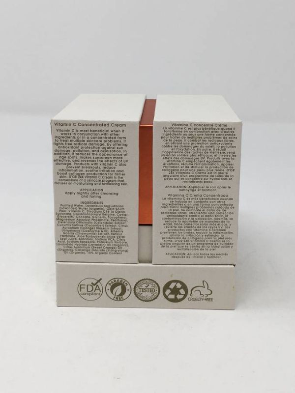 Photo 3 of VITAMIN C CONCENTRATED CREAM EVENS SKIN TONE RESTORES COMPLEXION ANTI AGING OPTIMAL VITALITY NEW IN BOX
$895
