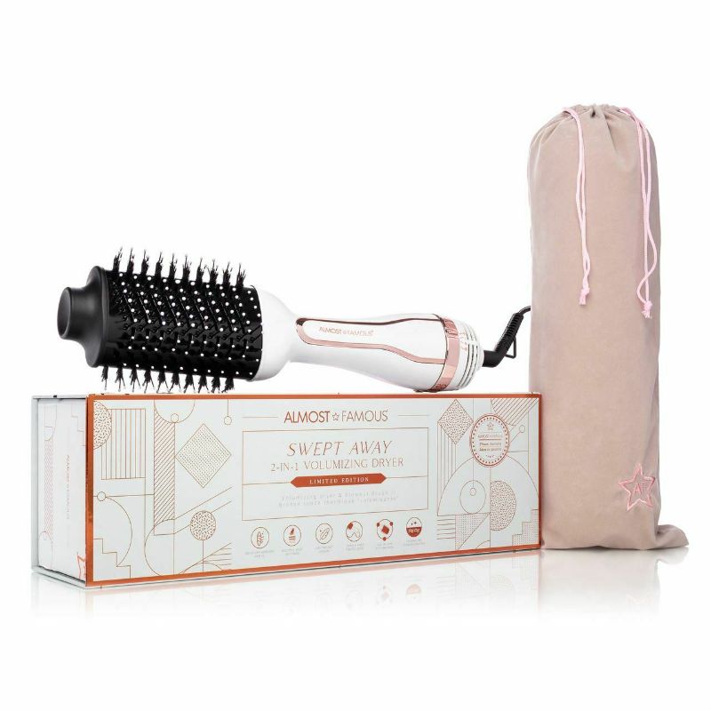 Photo 2 of ALMOST FAMOUS 2 IN 1 VOLUMIZING HAIRDRYER THIS TOOL HAS MULTIPLE HEAT SETTINGS AND TOURMALINE INFUSED HEATING ELEMENTS NEW
$190
