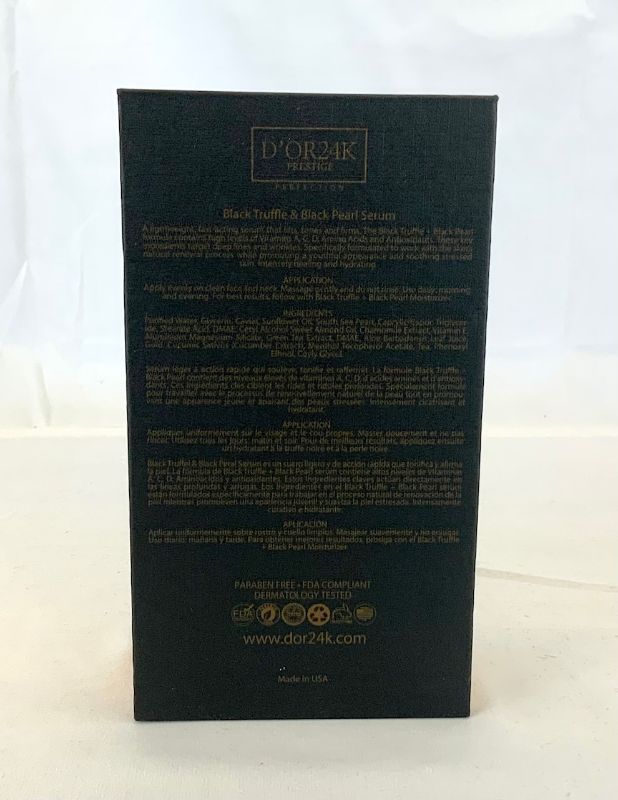 Photo 3 of BLACK TRUFFLE AND BLACK PEARL SERUM CONTAINS HIGH LEVELS OF VITAMIN A C D AMINO ACIDS AND ANTIOXIDANTS THAT DIMINISH DEEP LINES AND WRINKLES COMBINATION WORKS WITH SKINS NATURAL RENEWAL PROCESS TO PROMOTE YOUTHFUL APPEARANCE AND TO SOOTHE STRESSED SKIN NE