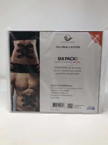 Photo 3 of IQ TECHNOLOGIES SIX PACK PRO AB STIMULATOR TENS EMS RECOVERY SHAPING TONING CORDLESS RECHARGEABLE 6 ELECTRODES CLASS 2 MEDICAL DEVICE NEW $699