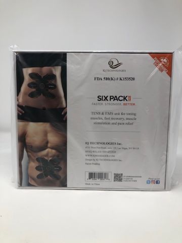 Photo 4 of IQ TECHNOLOGIES SIX PACK PRO AB STIMULATOR TENS EMS RECOVERY SHAPING TONING CORDLESS RECHARGEABLE 6 ELECTRODES CLASS 2 MEDICAL DEVICE NEW $699