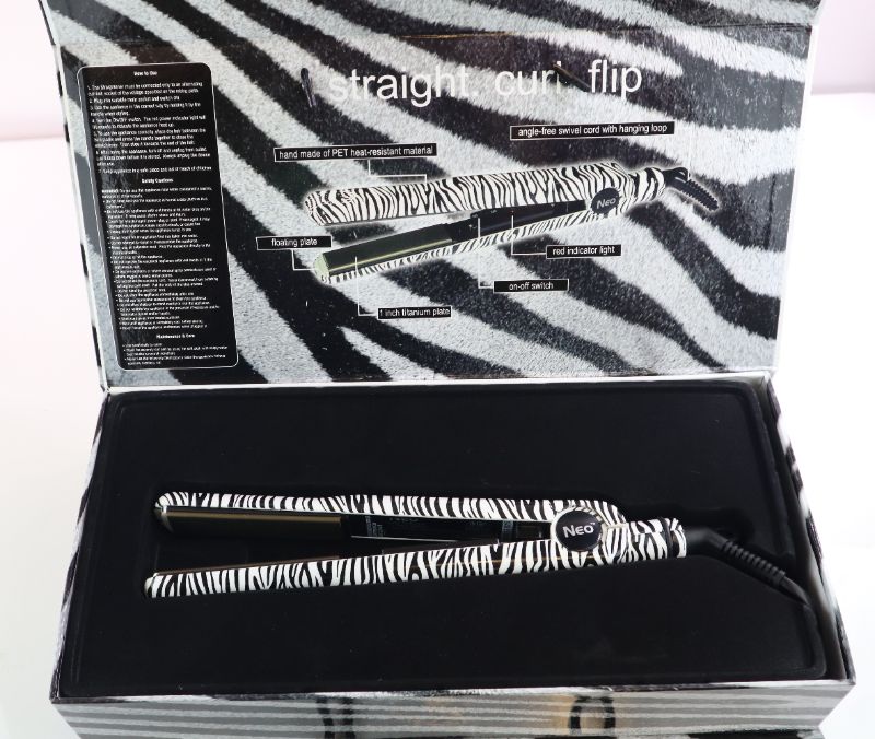 Photo 3 of ZEBRA TITANIUM TURBO SILK IONIC STRAIGHTENER DUAL VOLTAGE 110V TO 240V HIGHEST TEMPERATURE 450F 60WATS PERFECT FOR ALL HAIR TYPES NEW $80