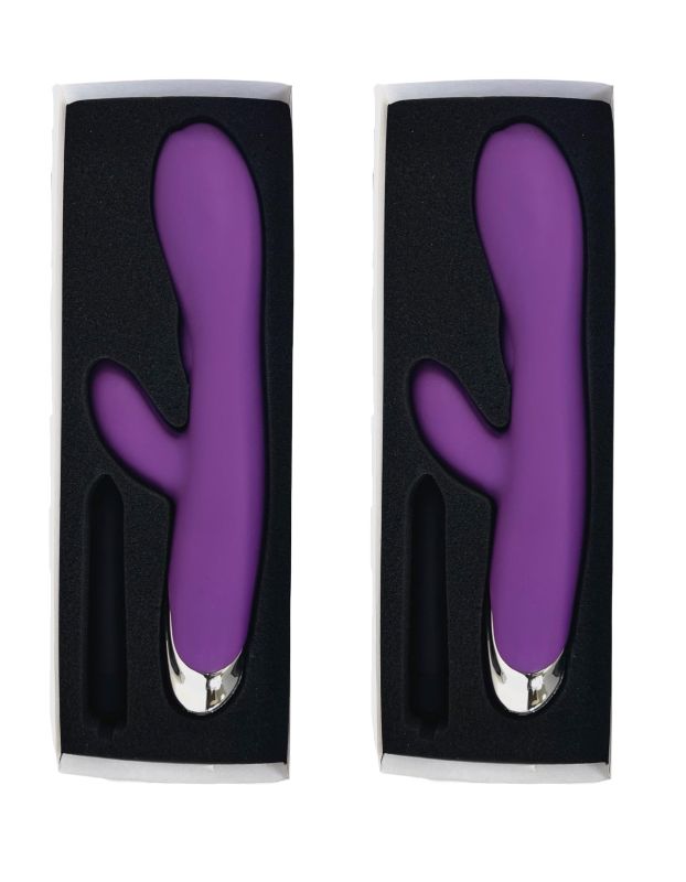 Photo 1 of 2 PACK PEAKPLAYS IRENE SILICONE G STIMULATOR 7 MODES TAKES 2 AAA BATTERIES WITH BLACK SILICONE EROTIC BULLET 1 SPEED TAKES 1AAA BATTERY NEW IN BOX $60 

