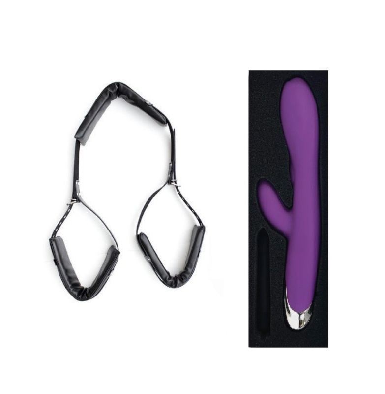 Photo 1 of OPEN LEGS AND IRENE G SPOT STIMULATOR WITH EROTIC BLACK SILICONE BULLET NEW $119.99