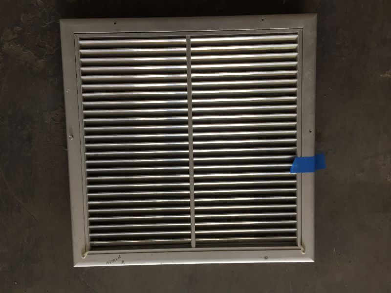 Photo 2 of aluminum  vent covers 22x22 
item is new  has scuffs and dings from storage