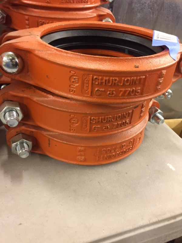 Photo 1 of 3 PACK OF COUPLINGS 6 INCH 