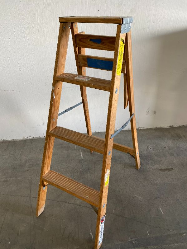 Photo 1 of WOODEN LADDER WITH HOLDING TRAY 