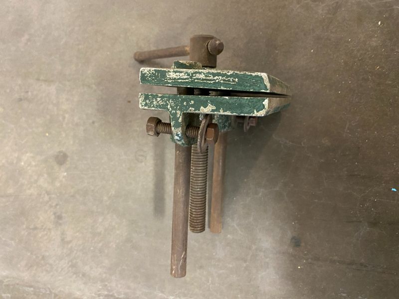 Photo 1 of GREEN UNDER BENCH TOOL VISE CLAMP