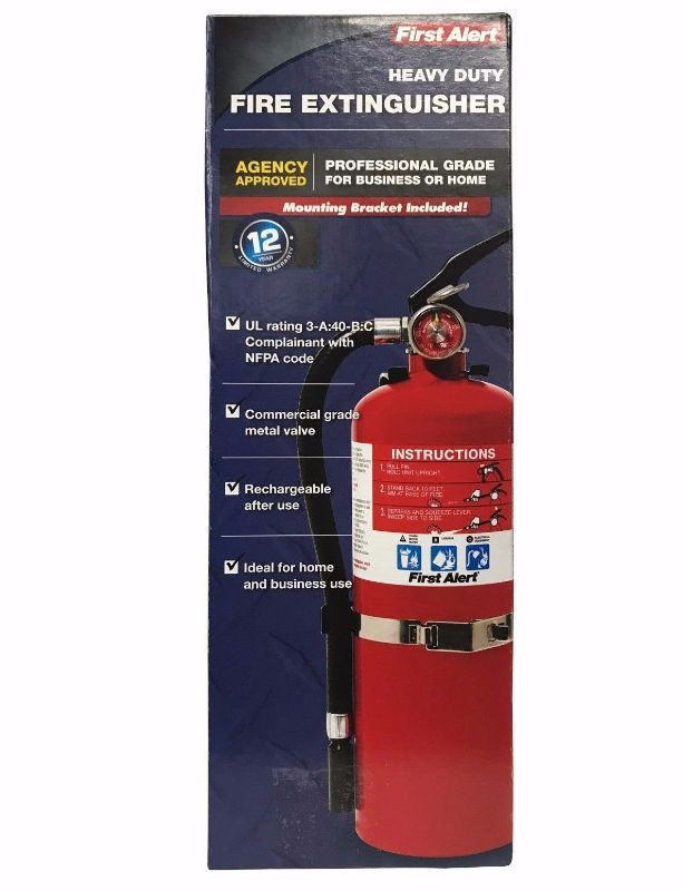 Photo 1 of FIRST ALERT FIRE EXTINGUISHER HEAVY DUTY FOR HOME AND BUSINESS