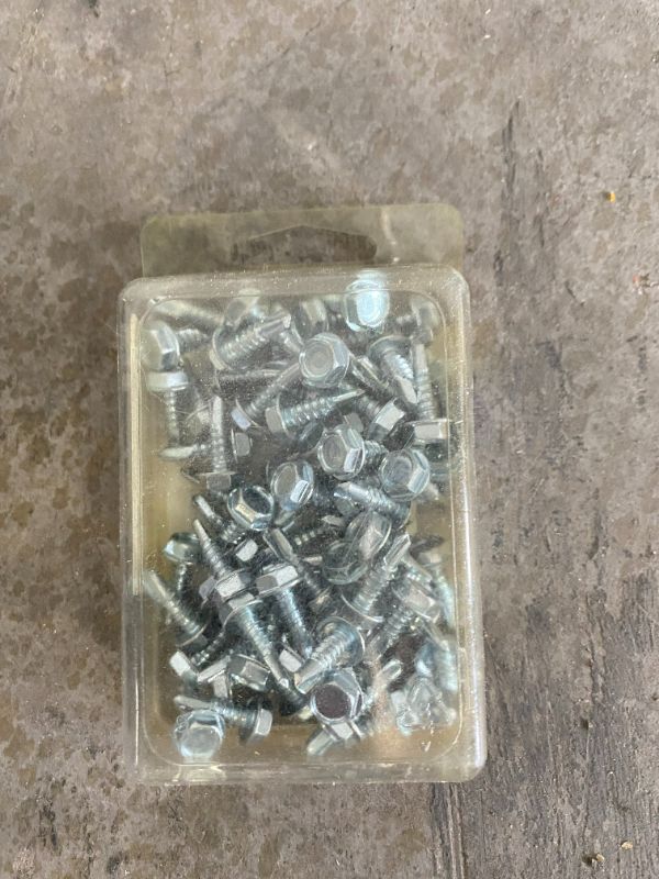 Photo 2 of DRILL SCREWS AUTO PERFORANTES SELF DRILLING SCREW HEX WASHER 10-16 X 5/8 75 PACK