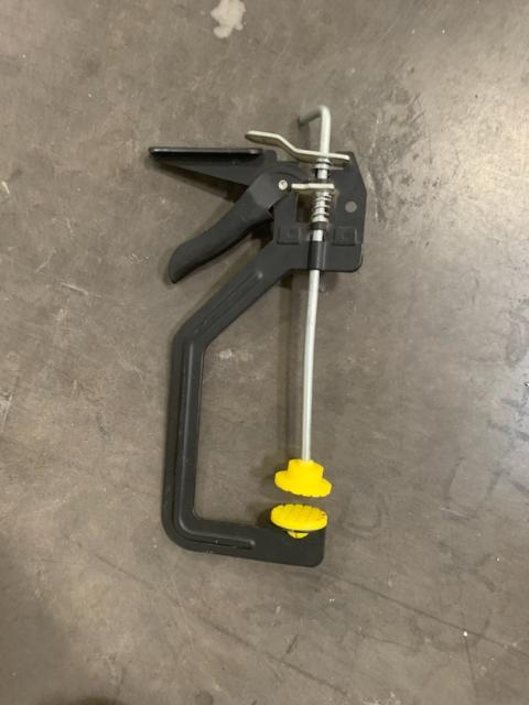 Photo 1 of BLACK AND YELLOW CLAMP WITH HANDLE 