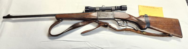 Photo 2 of Savage Arms Model 99 .300 Savage Lever Action Rifle w/ Scope. Background Check Required. Every used firearm should be inspected by a qualified gunsmith before firing.