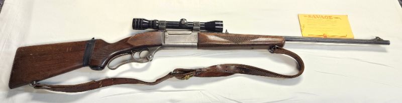 Photo 1 of Savage Arms Model 99 .300 Savage Lever Action Rifle w/ Scope. Background Check Required. Every used firearm should be inspected by a qualified gunsmith before firing.
